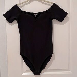 Express black heart shape bodysuit